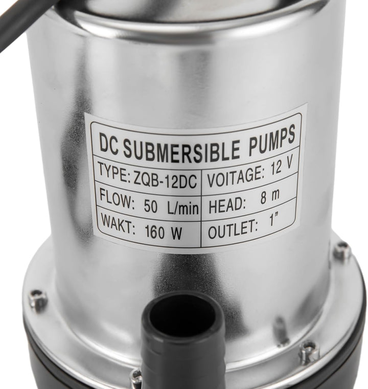 Gleichstrom Tauchpumpe, Edelstahl Tauchpumpe, Hochdruck Gleichstrom Wasserpumpe, 12 V, 160 W, Geeign