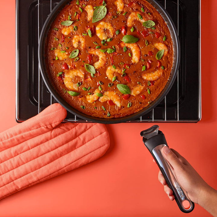 Tefal Ingenio Preference Bratpfanne 28 cm, stapelbar, Edelstahl, sichere Antihaftbeschichtung, Induk