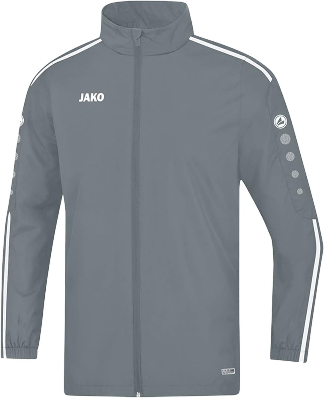 JAKO Herren Striker 2.0 Allwetterjacke (durchgehender Rv), marine/Weiss, XXL, 7419 3XL steingrau/Wei