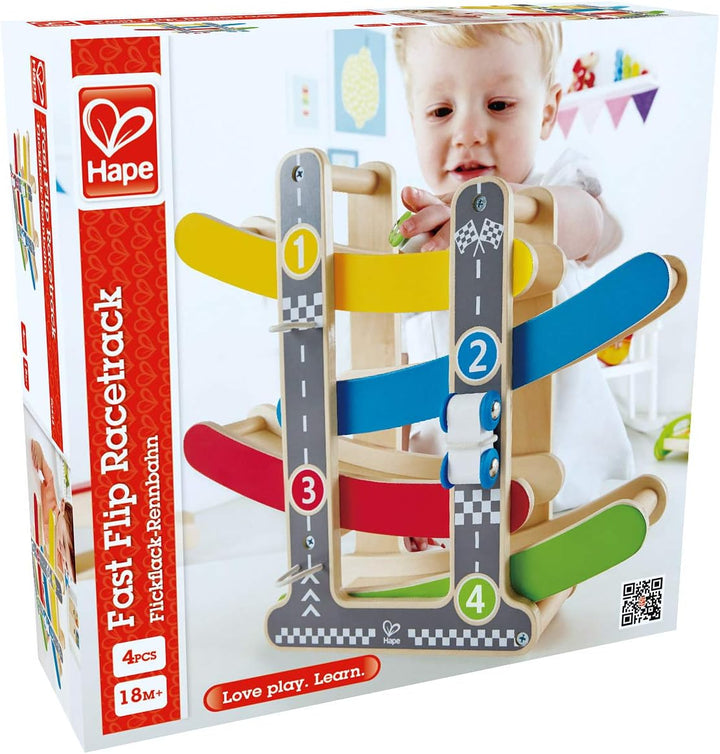 Hape E0438 - Flickflack-Rennbahn, Holzspielzeug
