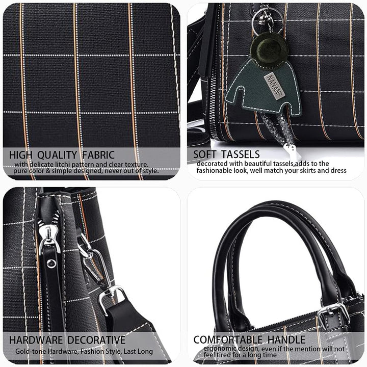 BUKESIYI Damen Tasche Umhängetasche Handtasche Frauen Klein Schultertasche Weekender Lack PU Leder C