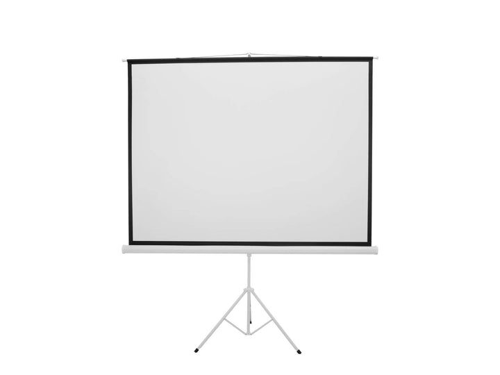 EUROLITE Projektionsleinwand 4:3 2x1.5m mit Stativ | Stativleinwand für Video- und Bildprojektion im