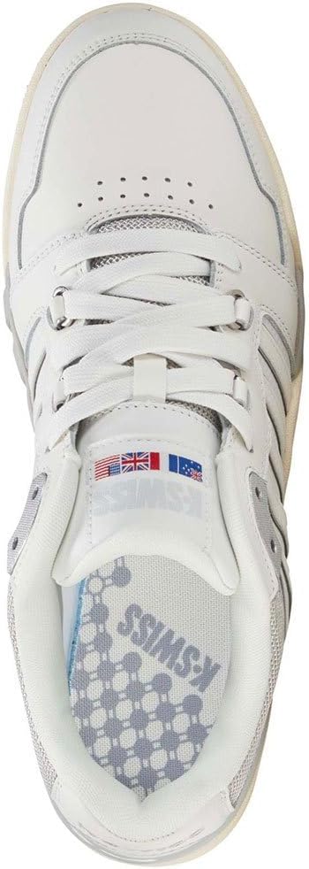 K-Swiss Leder Turnschuhe Rival Si-18 weiss 41 EU Blnc Gray Ant Wht, 41 EU Blnc Gray Ant Wht