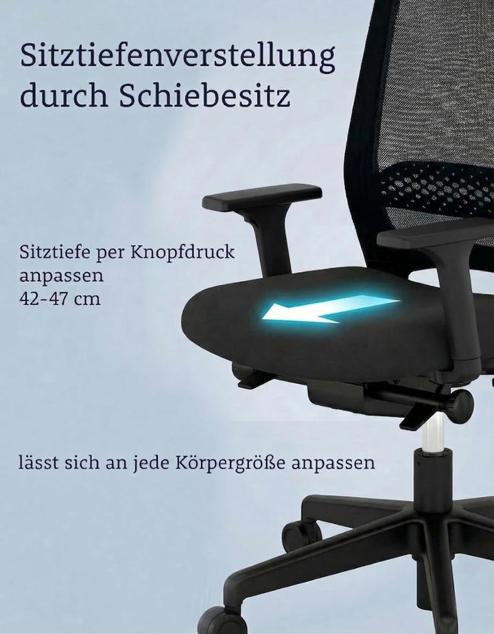 Business, Bürostuhl, für Unternehmen konzipiert, viele ergonomische Funktionen, hoher Sitzkomfort, S