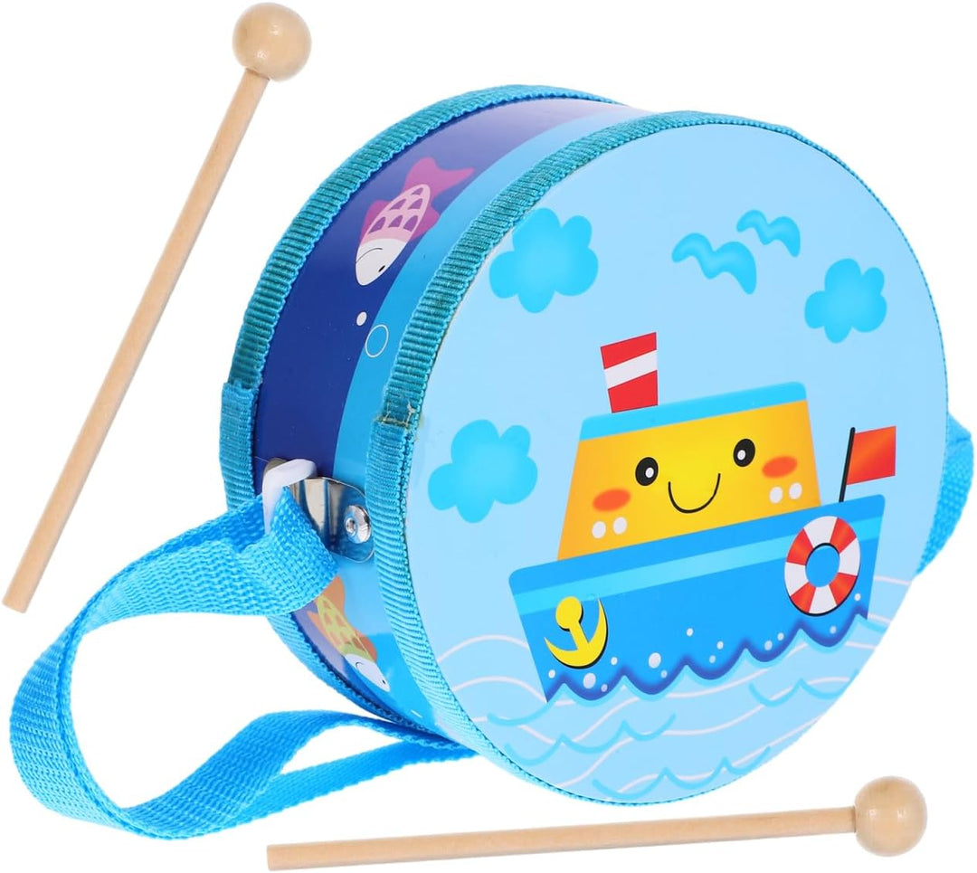 TOYANDONA Kinder Trommel Set Holz Trommel Spielzeug Mit Drumsticks Instrument Musical Spielzeug Lehr