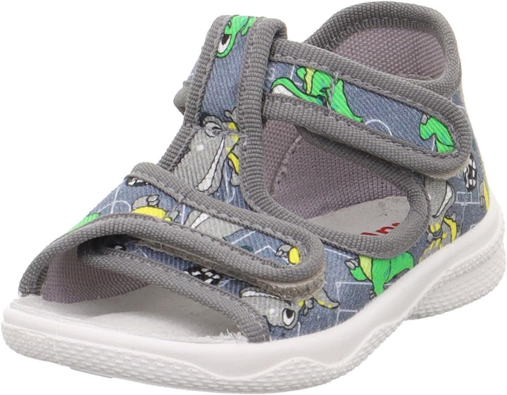 Superfit Baby-Jungen Polly 1-000293 Hausschuh 19 EU Grau Mehrfarbig 2000, 19 EU Grau Mehrfarbig 2000