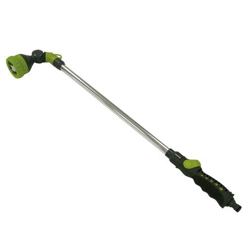 Xclou Giessstab, stufenlos regulierbare Spritzdusche, Gartenbrause mit 6 Funktionen, Handbrause mit