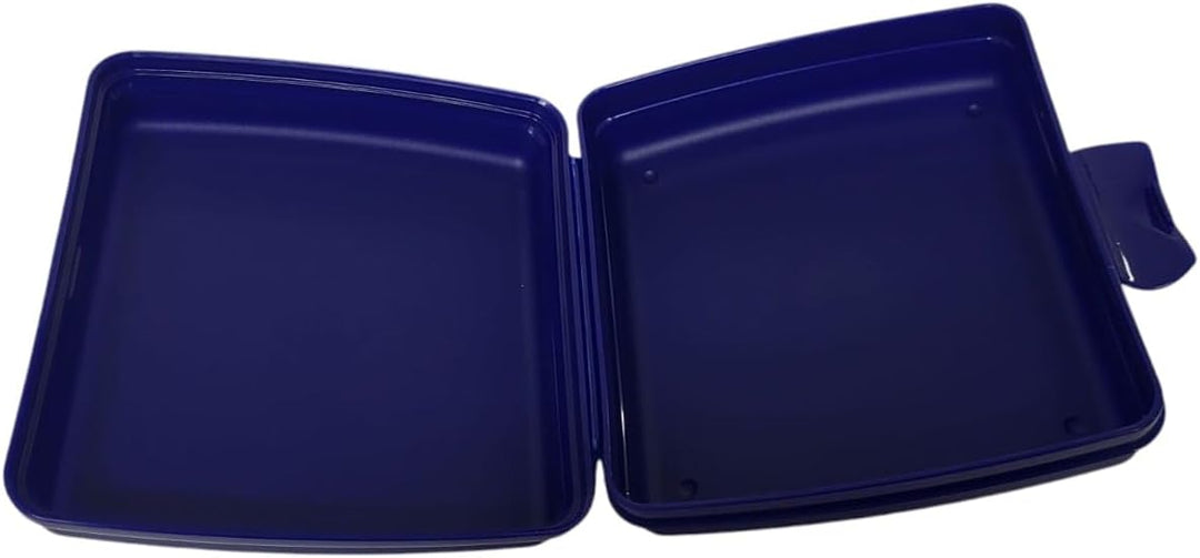 Tupperware Sandwich-Box Aufbewahrungsbox Brotdose quadratisch mit Scharnier und Verriegelung (dunkel