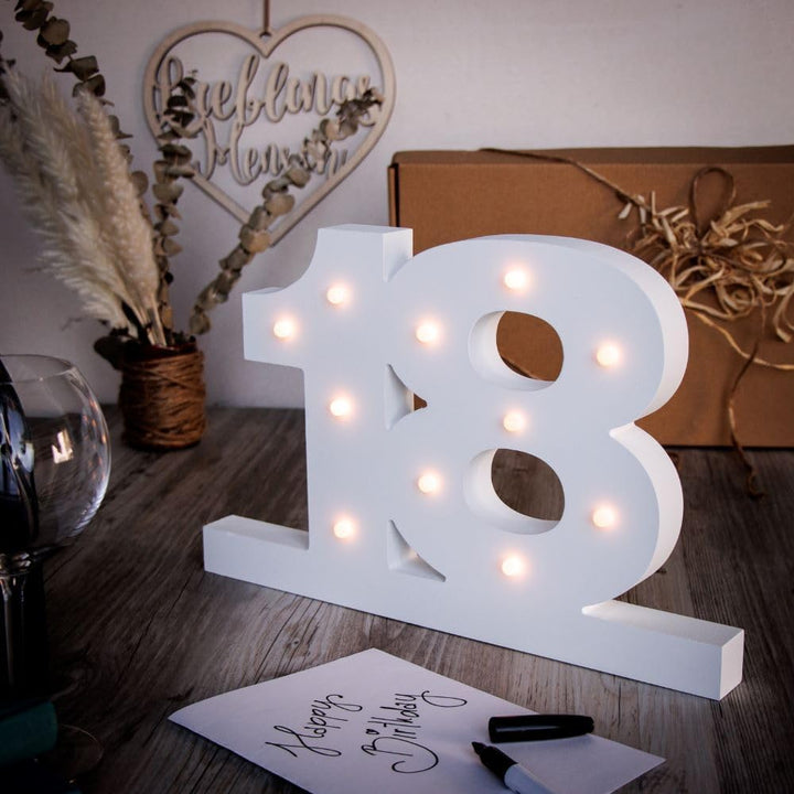 Spruchreif XL Gästebuch 18. Geburtstag mit LED