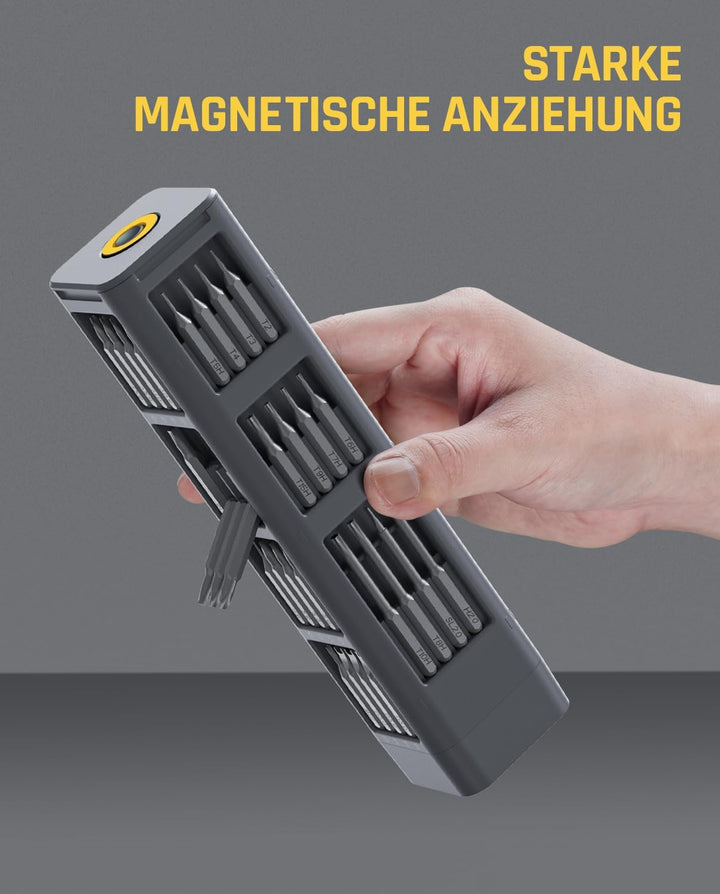 Fanttik X5 Max HANDBUCH Feinmechaniker Schraubendreher Set,50-in-1 magnetische Bits, kleiner Schraub