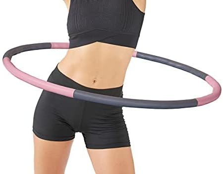 Schildkröt Fitness-Hoop, Hula-Hoop Reifen in 4-Farb Karton Hula-Hoop Ø90cm, Rosa-Anthrazit, 960234 R
