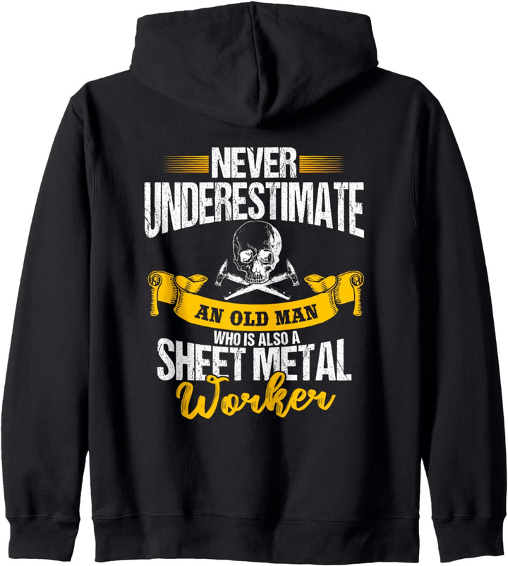 Blecharbeiter Geschenke Design auf der Rückseite des Hemdes Kapuzenjacke