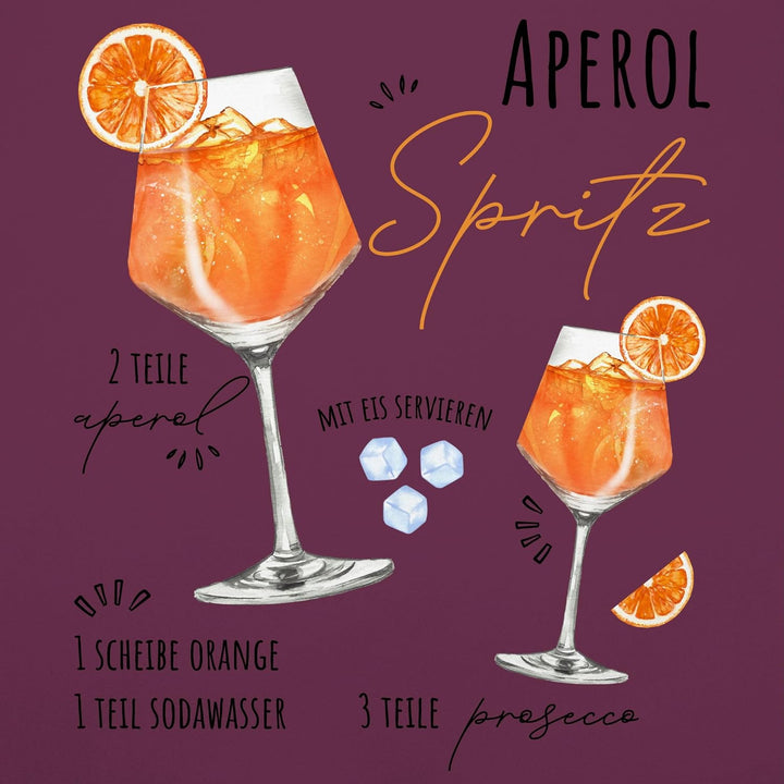 Shirtracer - Schürze - Karneval &amp; Fasching - Erwachsene - Aperol Spritz Rezept I Lustig Geschenk Ape