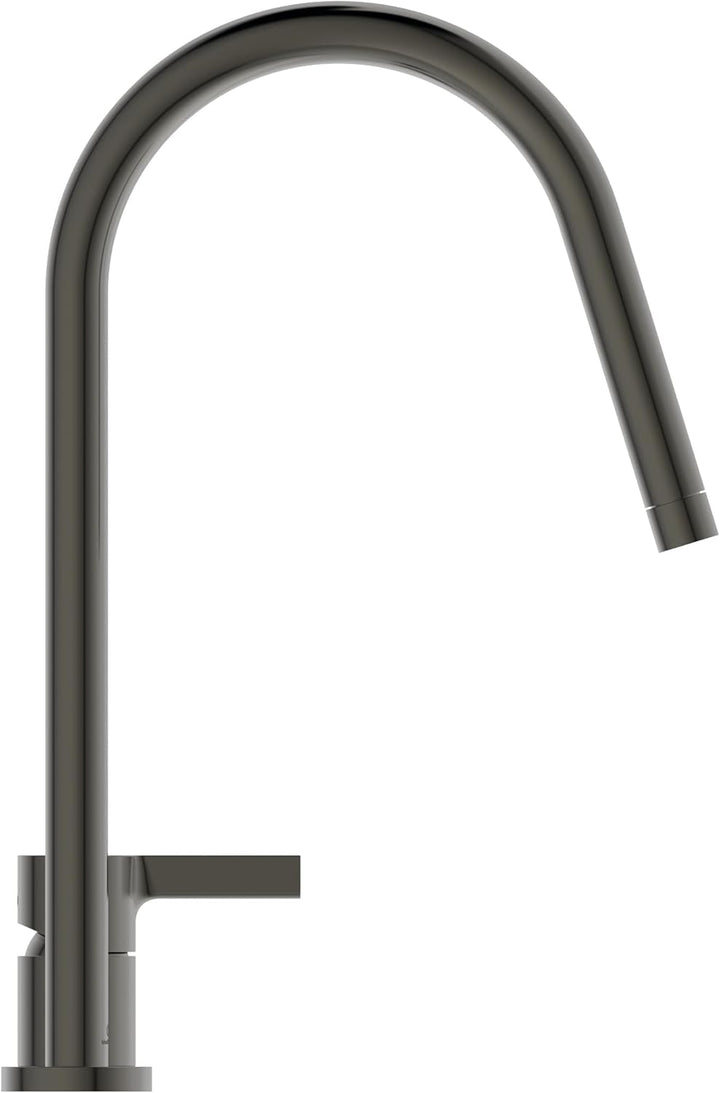 Ideal Standard – Gusto 2-Loch Küchenarmatur, Hoher Auslauf mit zylindrischem Querschnitt, mit FirmaF