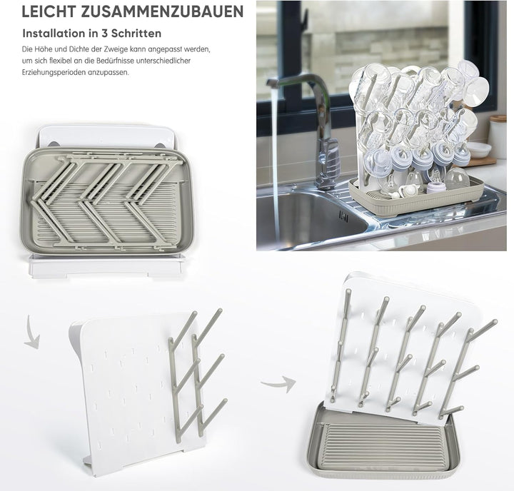 Termichy Trockenständer Babyflaschenr: Grosser vertikaler Flaschentrockner-Halter – platzsparender S