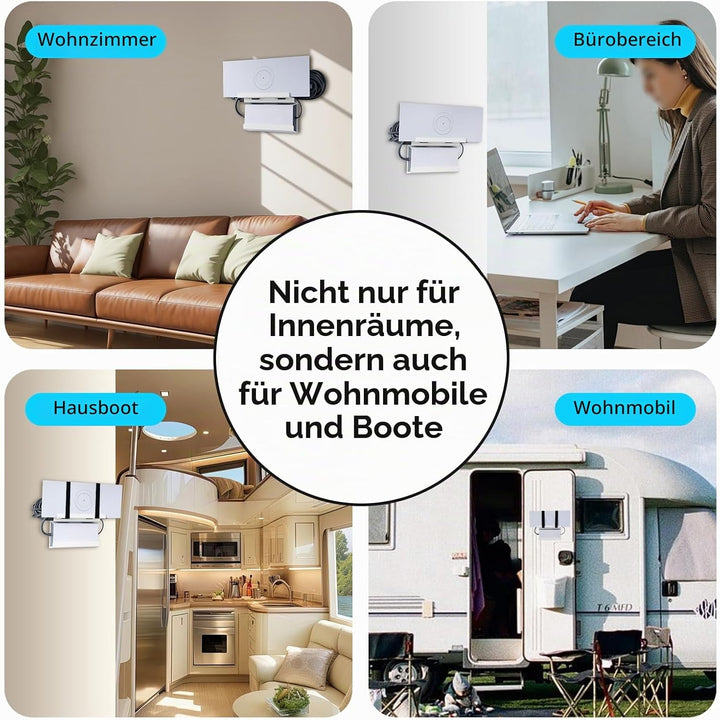 Shinar Metall Wandhalterung Halterung Kompatibel für Starlink Gen 3 Mesh Router und Netzteil All in