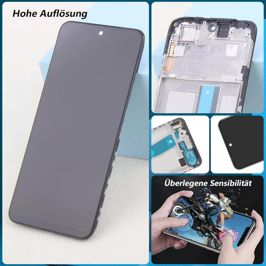 RongZy Kompatibel mit Xiaomi Redmi Note 11/2201117TG/2201117TI/2201117TY/2201117TL Ersatz Bildschirm