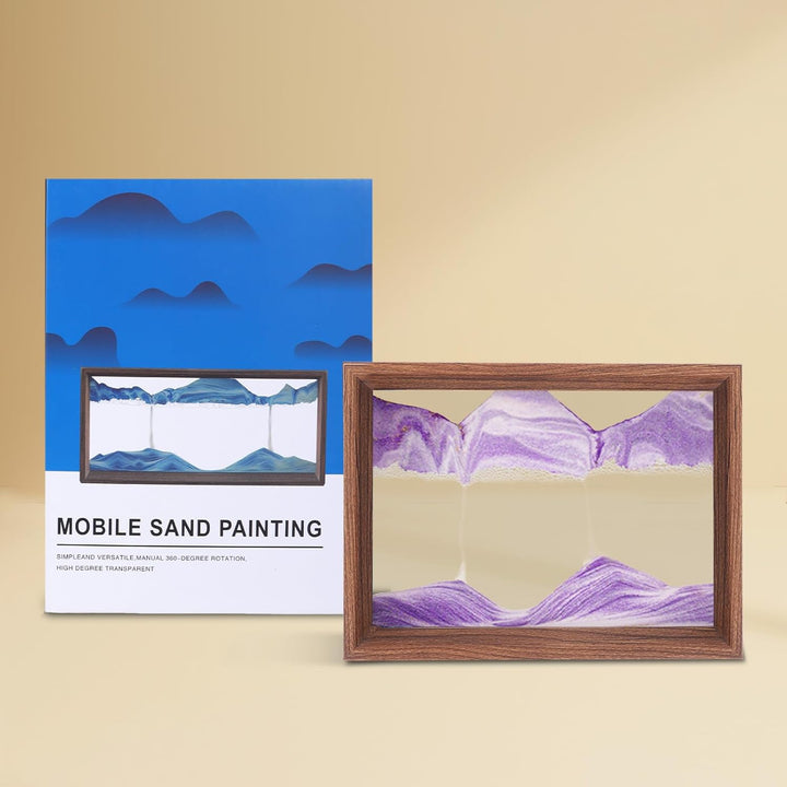 AzureLeap Sandbilder zum Drehen 3D Sandscape die Sandkunst in Tiefsee Fliessende Sandmalerei Sandbil