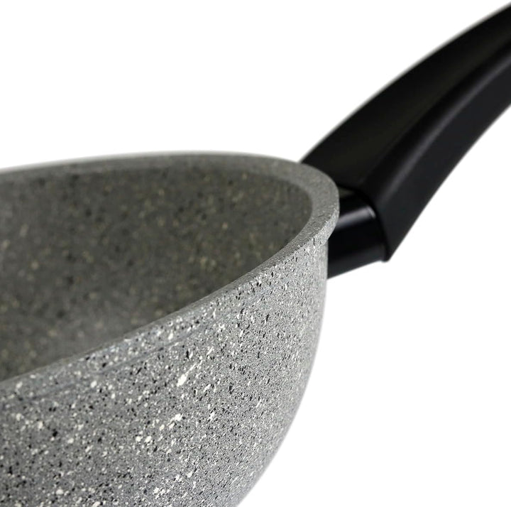 Flonal Dura Induction Wok, Gesund Kochen & Braten, Antihaft & Extrem Kratzfest, Für Induktion, Gas,