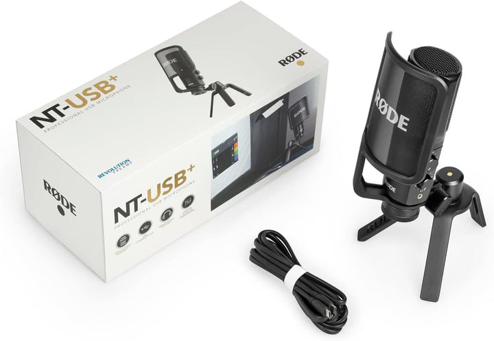 Rode NT-USB+ USB-Kondensatormikrofon + keepdrum MS106 Mikrofon-Stativ NT-USB PLUS mit Mikrofonstände