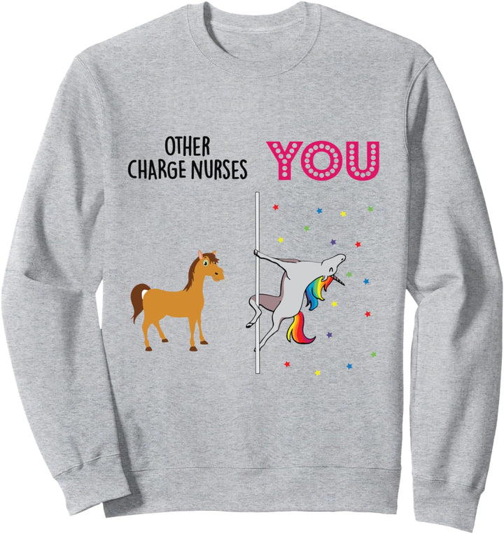 Charge Nurse Funny Unicorn Sweatshirt