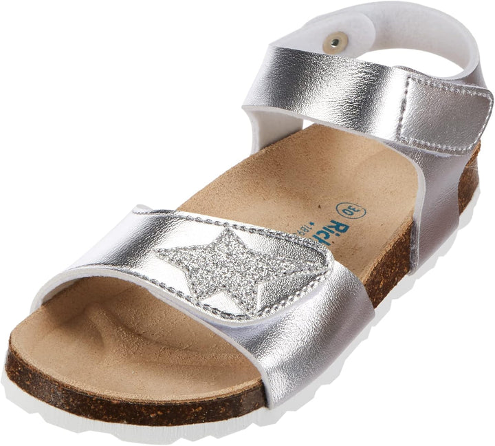Richter Kinderschuhe Mädchen Sandaletten Sandale Blau Freizeit 30 EU Silber, 30 EU Silber