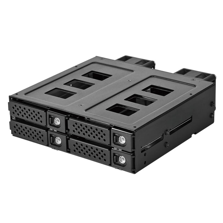 SilverStone Technology SST-FS204B-US - Adapterkäfig für einzelne 5,25-Zoll-Geräteschächte für Vier U