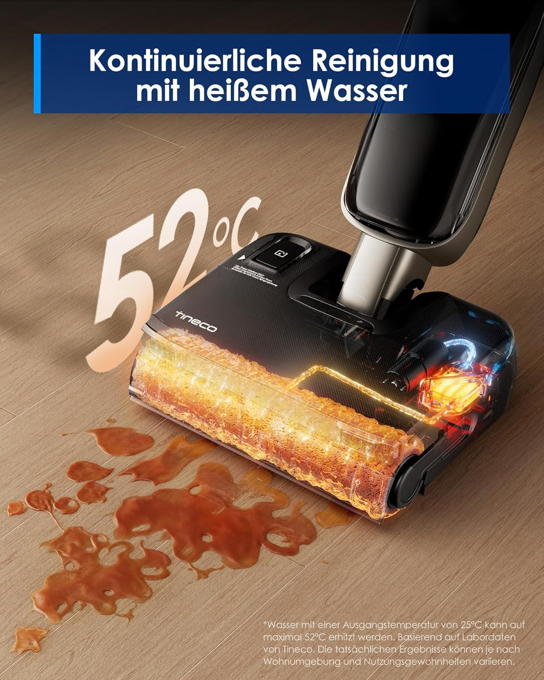 Tineco Floor ONE S9 Master Nass Trockensauger, StreakFree-Abzieher, ThermoBlast-Tech, 9,9 cm Superfl