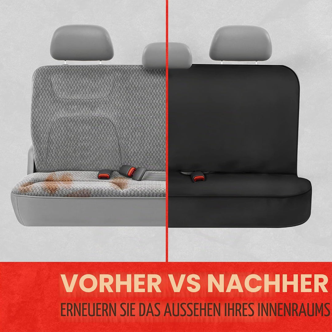 BDK Motor Trend AquaShield Autositzbezug für Rückbank, wasserdicht, Neopren, gepolstert, Schwarz, id