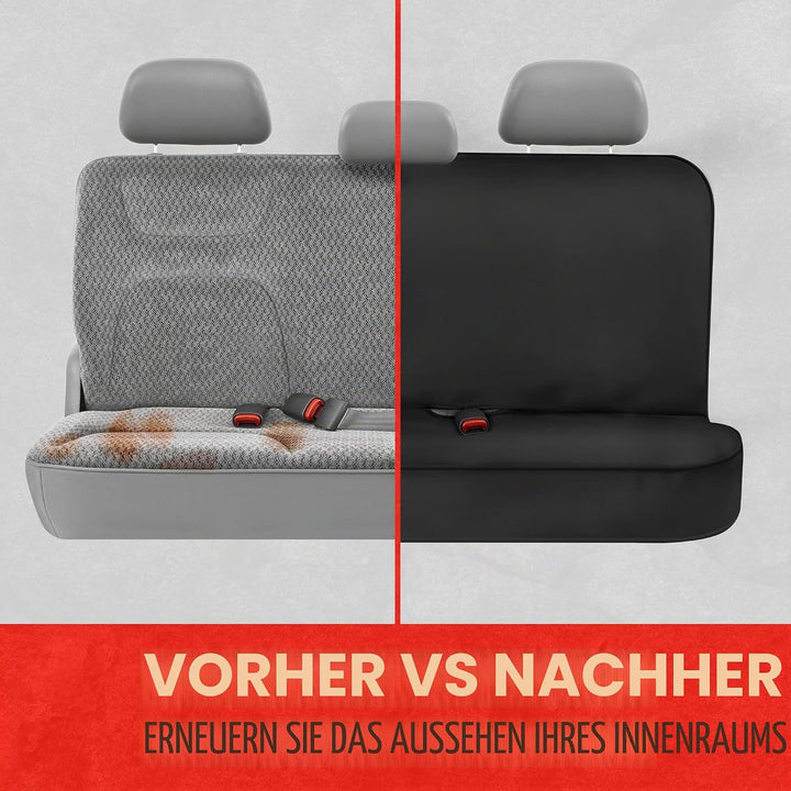 BDK Motor Trend AquaShield Autositzbezug für Rückbank, wasserdicht, Neopren, gepolstert, Schwarz, id