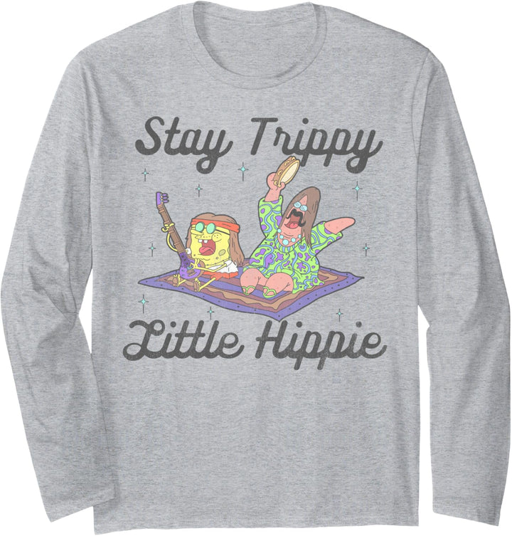 SpongeBob Schwammkopf Bleib Seltsam Hippie Langarmshirt