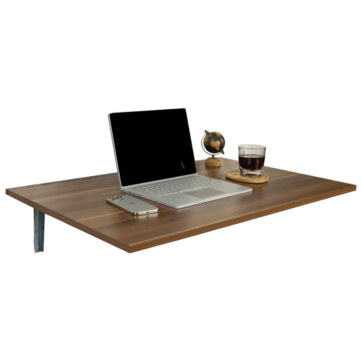 Klapptisch WATI Schreibtisch, Küchentisch, Computertisch, Bürotisch, Klappbar (90/60cm) Braun, Braun