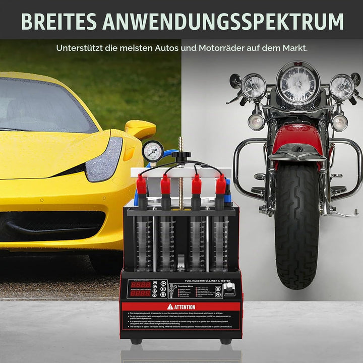 Einspritzdüsen Tester, CT160 beheizter Einspritzdüsenreiniger-Tester,4-Zylinder-Einspritzdüsenreinig