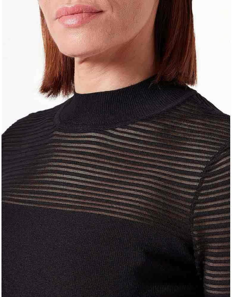 HUGO Damen Switellina Knitted-Sweater L Black1, L Black1