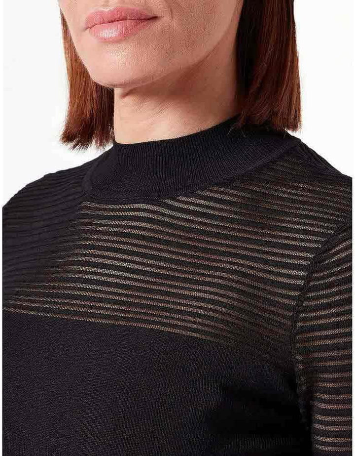 HUGO Damen Switellina Knitted-Sweater L Black1, L Black1