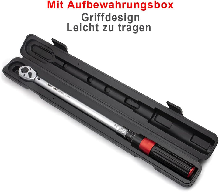 Drehmomentschlüssel auto 1/2 Zoll 60-330Nm,Verbesserte Version des 90 Zahn Auto Motorrad Drehmoment