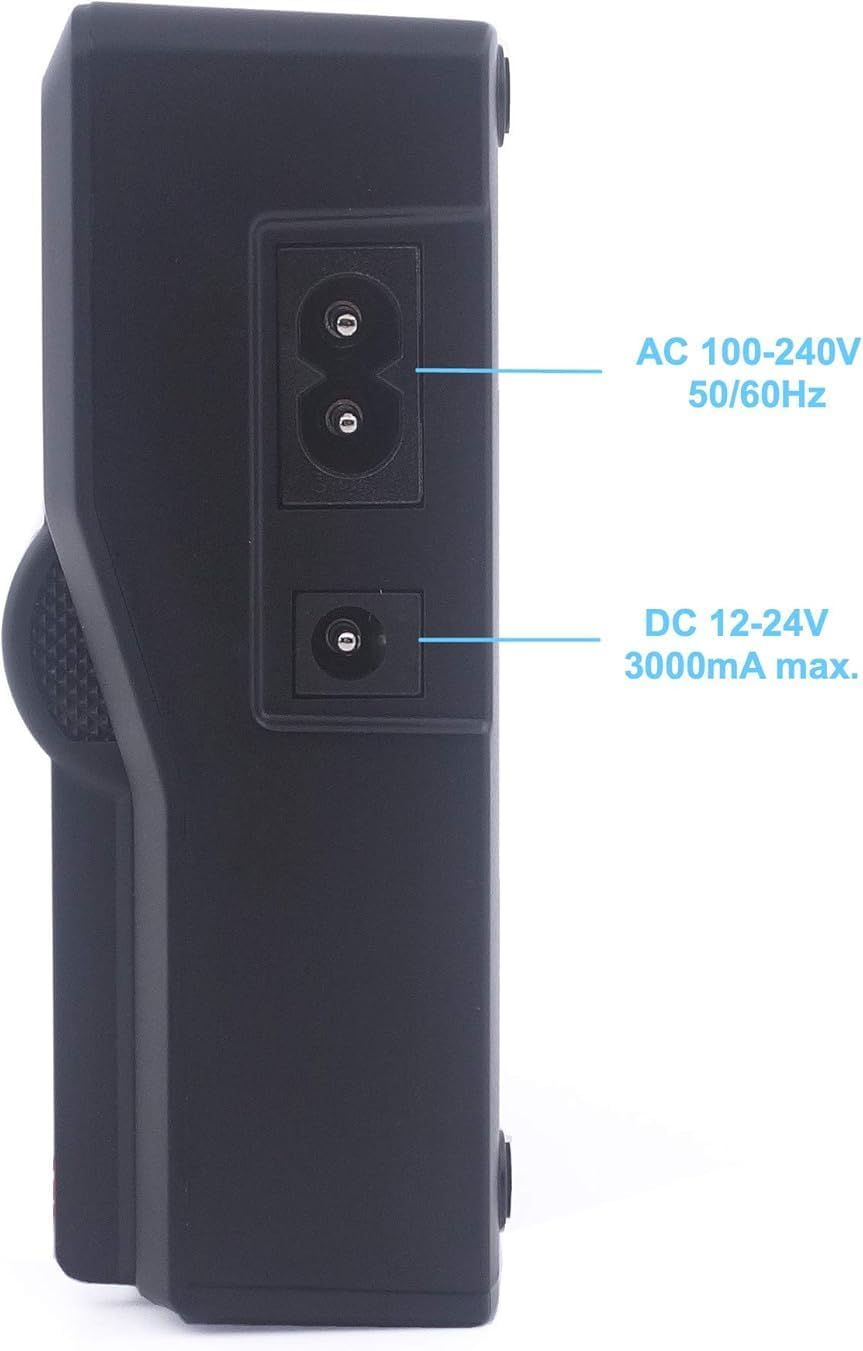 Baxxtar PRO - LCD Dual Ladegerät - kompatibel mit Allen Akkus Sony NP-F NP-F550 NP-F570 NP-F750 NP-F