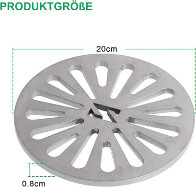 WELL GRILL Ø 20 cm Rundrost Kaminrost Feuerrost Ofenrost für viele Ofen, Kamine und Kaminöfen, Massi