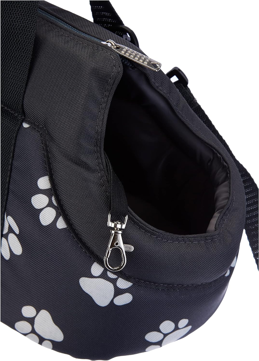 HobbyDog TORGWL2 Hundetasche Tragetasche Katzentasche, Grösse 22 x 20 x 36 cm, grau mit Pfoten grau
