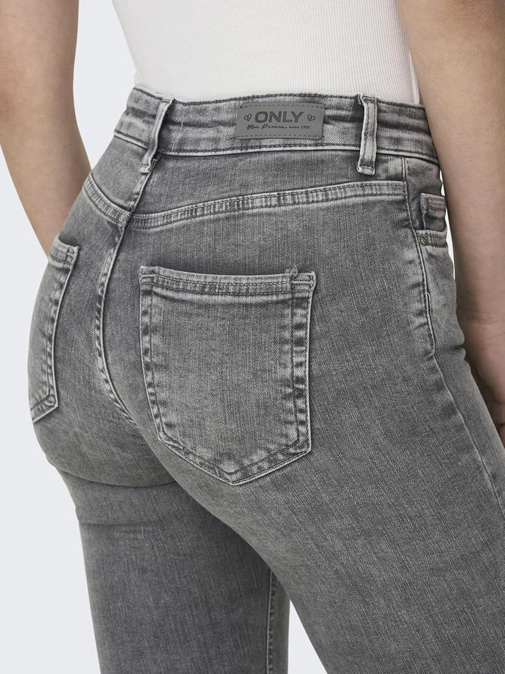 ONLY Female Skinny Jeans ONLBLUSH Mittlere Taille Skinny Fit Jeans XS / 34L Grey Denim, XS / 34L Gre