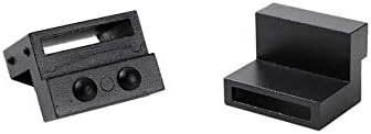 WINSOON Schwarzes antikes Rollen-Set für Schiebetüren, Hardware-System (I Shape Design) 2pcs Schwarz