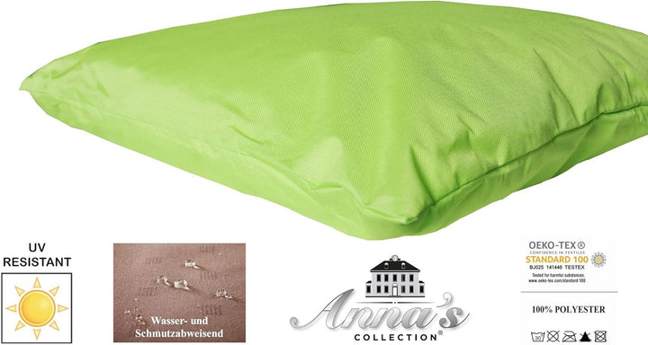 JACK 4X Outdoor Lounge Kissen 30x50cm viele Farben Dekokissen inkl. Füllung Wasserfest Sitzkissen Ga