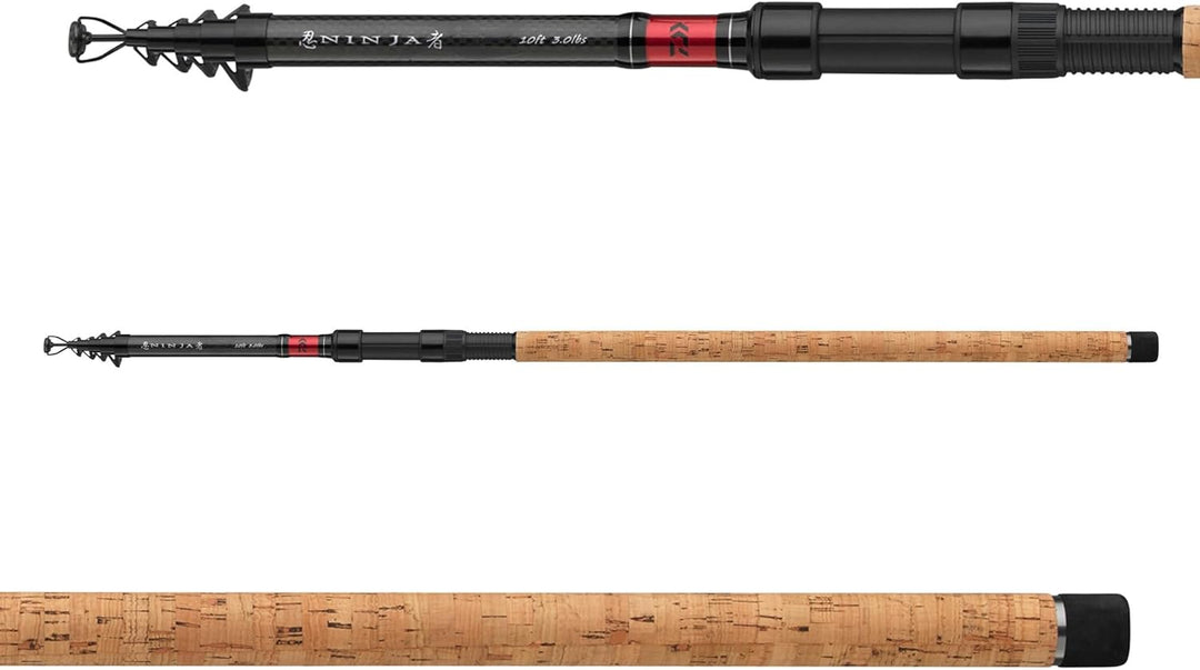 DAIWA Ninja X Tele Karpfen Karpfen Angelrute Teleskoprute 3,60m / 12 ft / 3,0lb, 3,60m / 12 ft / 3,0
