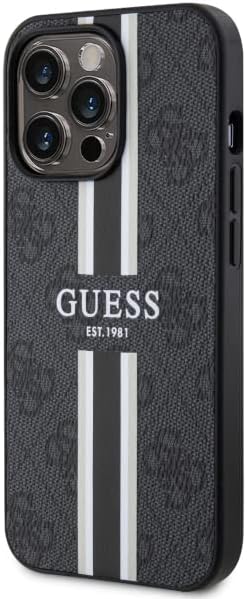 Guess GUHMP13LP4RPSK Hülle für iPhone 13 Pro / 13 6,1" Schwarz hardcase 4G Printed Stripes