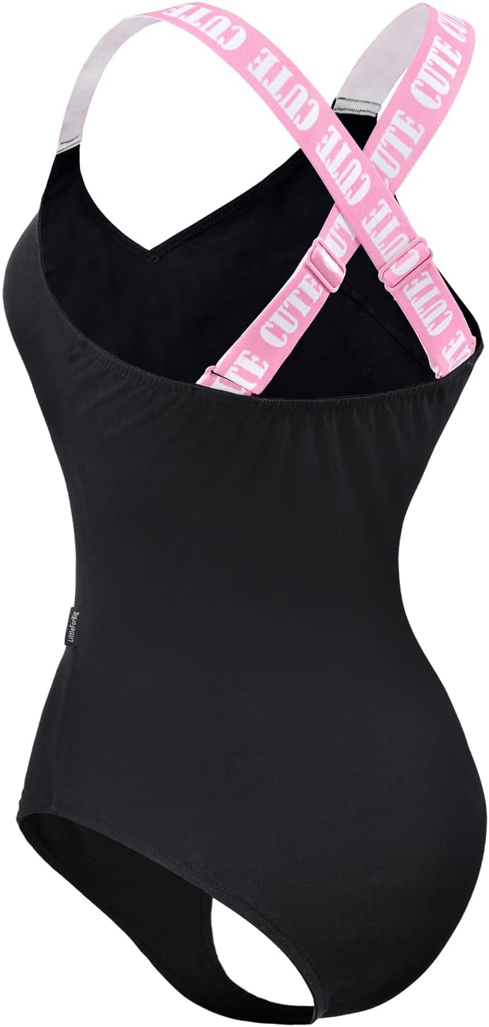 LittleForBig Kreuz Rückenfrei Verstellbare Riemen Baumwolle Strampler Onesie Pyjamas Bodysuit – Babe