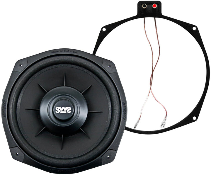 Earthquake Sound SWS-8X 20,3 cm flaches Tieftönersystem Untersitz Subwoofer 4 Ohm (einzeln), Schwarz
