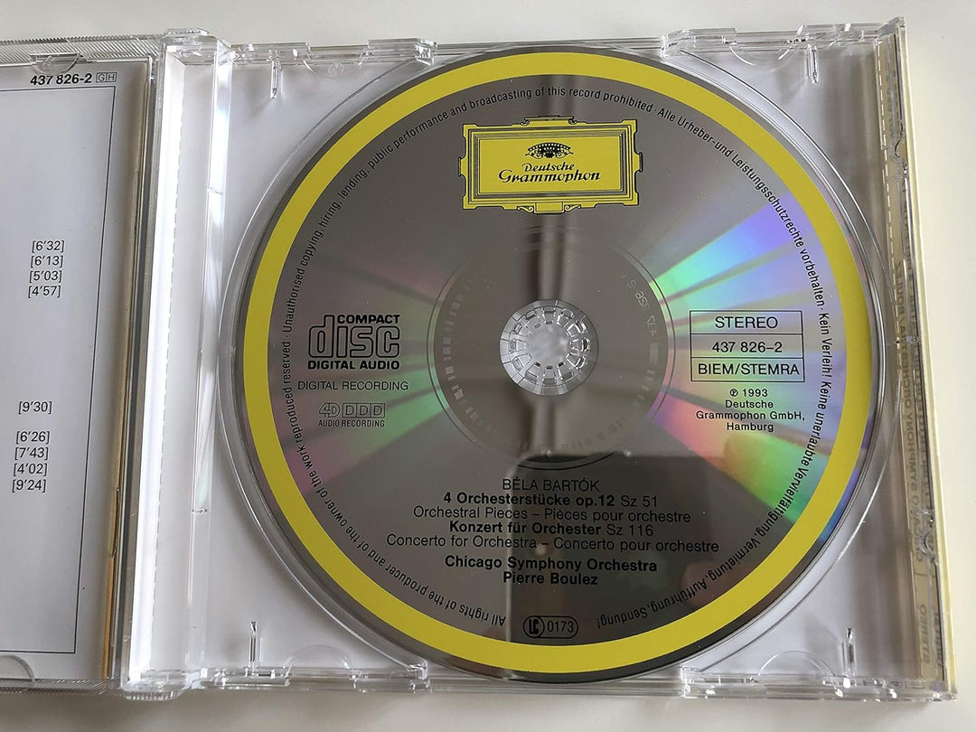 Konzert für Orchester / 4 Orchesterstücke, Audio-CD