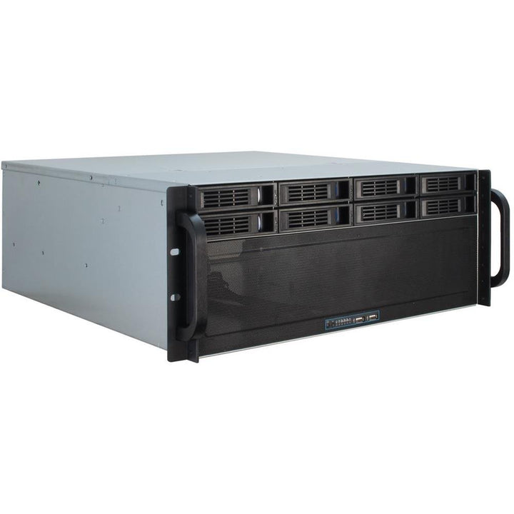 Inter-Tech 88887191 Case IPC Storage 4U-4408, o.PSU, Schwarz, Silber
