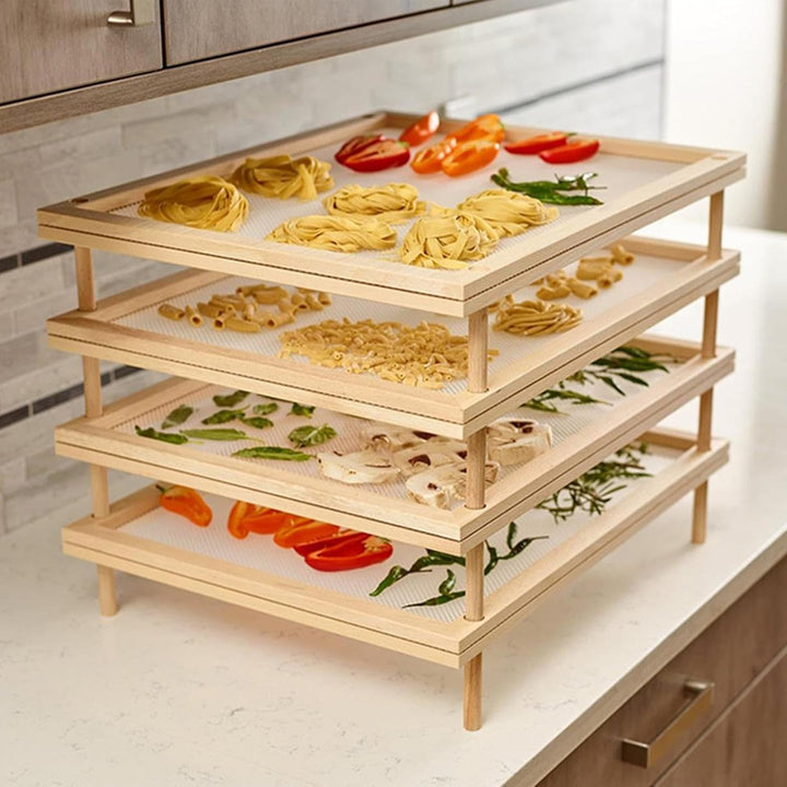 39×24.5cm Pasta Trockengestell, Stapelbarer Nudel Trockengestell, Trockenplatte Für Pasta, Kräutertr