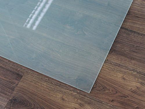 Quadrat *Frosty* 70x70cm - Kamin-Vorlegeplatte Milchglas Funkenschutzplatte Kaminbodenplatte Glaspla